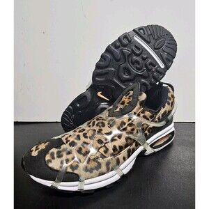 Nike Air Kukini DJ6418-001 Mens 9.5 Leopard Print Black White Sneakers Shoes NEW